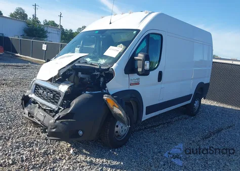 2021 Ram Promaster 1500 High Roof 136 Wb из США, поврежденный, VIN 3C6LRVBG2ME559354